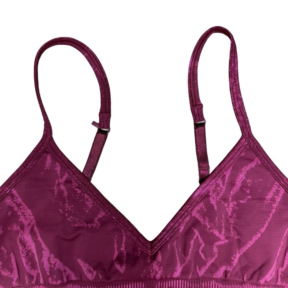 Lululemon Ebb To Street Bra A/B Cup Stone Wash Chianti Seamless W2BS2S Size 8 - Picture 4 of 15